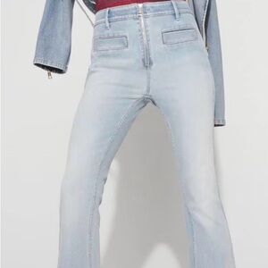 White House Black Market Extra Hi-Rise Novelty Pocket Flare Jean